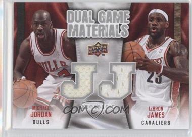 2009-10 Upper Deck - Dual Game Materials #DG-ML - Michael Jordan, LeBron James