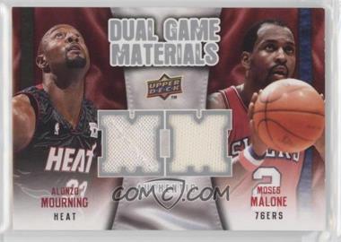 2009-10 Upper Deck - Dual Game Materials #DG-MM - Alonzo Mourning, Moses Malone