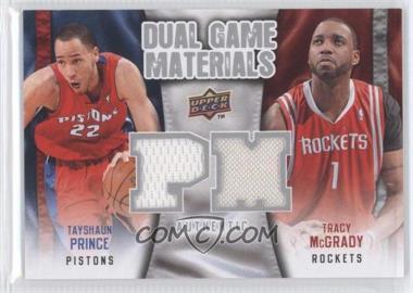 2009-10 Upper Deck - Dual Game Materials #DG-MP - Tracy McGrady, Tayshaun Prince