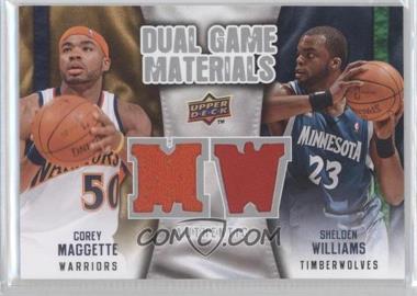 2009-10 Upper Deck - Dual Game Materials #DG-MW - Corey Maggette, Shelden Williams