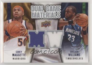 2009-10 Upper Deck - Dual Game Materials #DG-MW - Corey Maggette, Shelden Williams