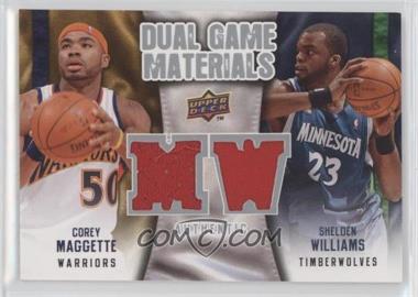 2009-10 Upper Deck - Dual Game Materials #DG-MW - Corey Maggette, Shelden Williams