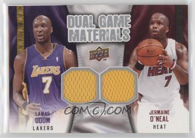 2009-10 Upper Deck - Dual Game Materials #DG-ON - Jermaine O'Neal, Lamar Odom [Good to VG‑EX]