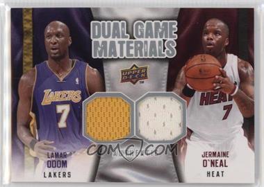 2009-10 Upper Deck - Dual Game Materials #DG-ON - Jermaine O'Neal, Lamar Odom