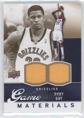 2009-10 Upper Deck - Game Materials - Gold #GJ-RG - Rudy Gay /150