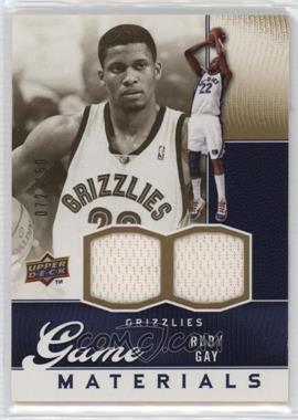 2009-10 Upper Deck - Game Materials - Gold #GJ-RG - Rudy Gay /150