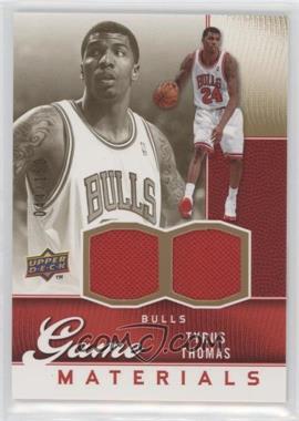 2009-10 Upper Deck - Game Materials - Gold #GJ-TT - Tyrus Thomas /150