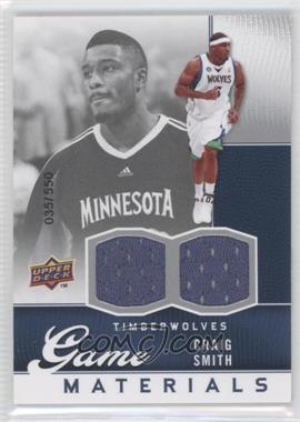 2009-10 Upper Deck - Game Materials #GJ-CS - Craig Smith /550