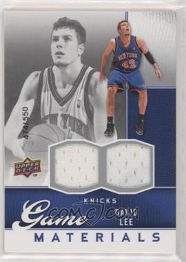 2009-10 Upper Deck - Game Materials #GJ-DL - David Lee /550