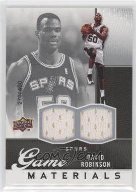 2009-10 Upper Deck - Game Materials #GJ-DR - David Robinson /400