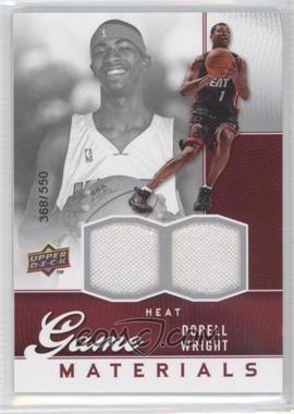 2009-10 Upper Deck - Game Materials #GJ-DW - Dorell Wright /550