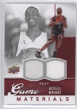 2009-10 Upper Deck - Game Materials #GJ-DW - Dorell Wright /550