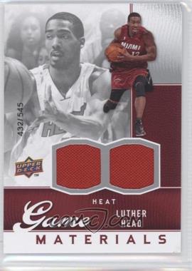 2009-10 Upper Deck - Game Materials #GJ-HE - Luther Head /545