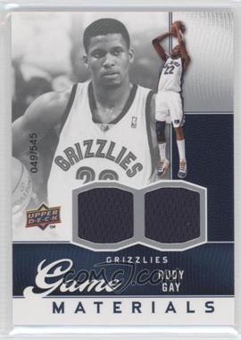 2009-10 Upper Deck - Game Materials #GJ-RG - Rudy Gay /545