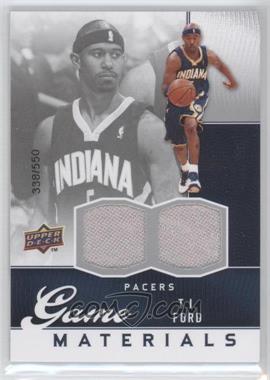 2009-10 Upper Deck - Game Materials #GJ-TF - T.J. Ford /550