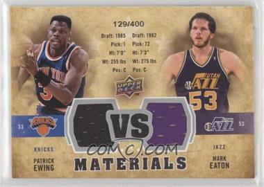 2009-10 Upper Deck - VS Dual Materials #VS-EE - Mark Eaton, Patrick Ewing /400