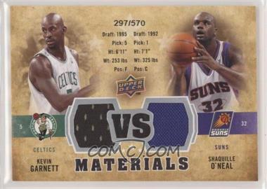 2009-10 Upper Deck - VS Dual Materials #VS-GO - Kevin Garnett, Shaquille O'Neal /570