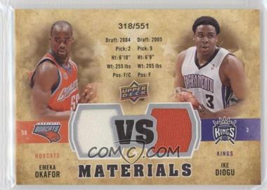 2009-10 Upper Deck - VS Dual Materials #VS-OD - Emeka Okafor, Ike Diogu /551