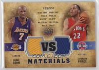 Lamar Odom, Tayshaun Prince #/551