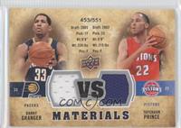 Tayshaun Prince, Danny Granger #/551