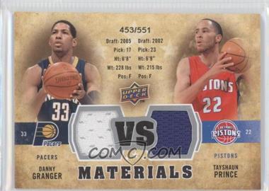 2009-10 Upper Deck - VS Dual Materials #VS-PG - Tayshaun Prince, Danny Granger /551