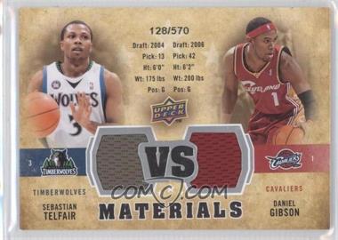 2009-10 Upper Deck - VS Dual Materials #VS-TG - Daniel Gibson, Sebastian Telfair /570