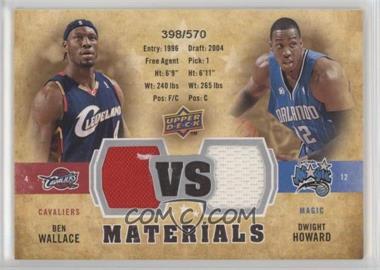 2009-10 Upper Deck - VS Dual Materials #VS-WH - Ben Wallace, Dwight Howard /570