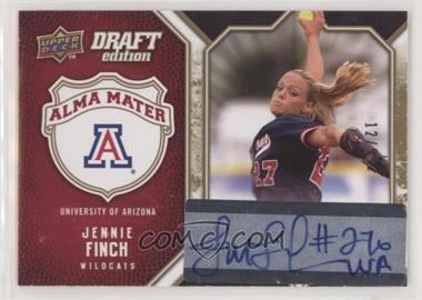 2009-10 Upper Deck Draft Edition - Alma Mater - Autographs #AM-JF - Jennie Finch /99