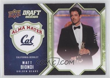2009-10 Upper Deck Draft Edition - Alma Mater - Green #AM-BI - Matt Biondi /50