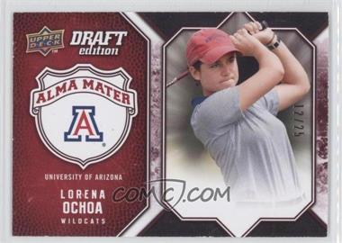 2009-10 Upper Deck Draft Edition - Alma Mater - Red #AM-LO - Lorena Ochoa /25