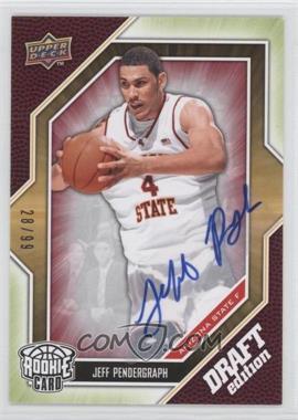 2009-10 Upper Deck Draft Edition - [Base] - Autograph Green #45 - Jeff Pendergraph /99