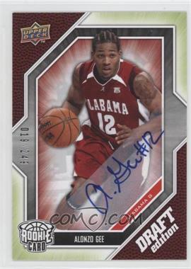 2009-10 Upper Deck Draft Edition - [Base] - Autograph Green #5 - Alonzo Gee /249