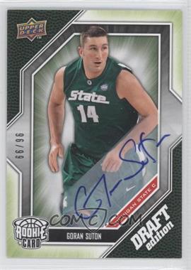 2009-10 Upper Deck Draft Edition - [Base] - Autograph Green #58 - Goran Suton /99