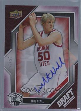 2009-10 Upper Deck Draft Edition - [Base] - Autograph Red #23 - Luke Nevill /25