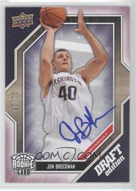 2009-10 Upper Deck Draft Edition - [Base] - Autograph Red #39 - Jon Brockman /25