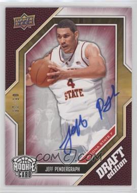 2009-10 Upper Deck Draft Edition - [Base] - Autograph Red #45 - Jeff Pendergraph /25