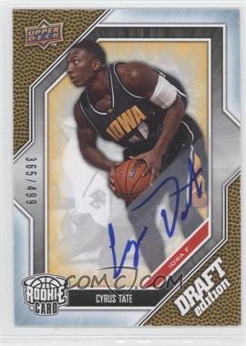 2009-10 Upper Deck Draft Edition - [Base] - Autograph Silver #18 - Cyrus Tate /499