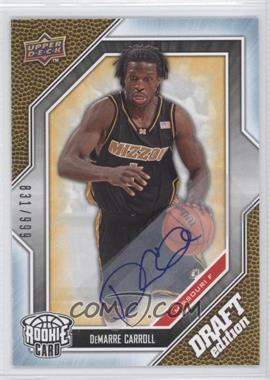 2009-10 Upper Deck Draft Edition - [Base] - Autograph Silver #25 - DeMarre Carroll /999