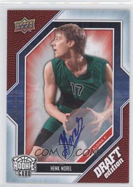 2009-10 Upper Deck Draft Edition - [Base] - Autograph Silver #38 - Henk Norel /999