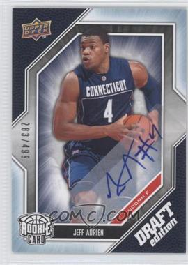 2009-10 Upper Deck Draft Edition - [Base] - Autograph Silver #44 - Jeff Adrien /499