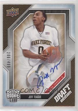 2009-10 Upper Deck Draft Edition - [Base] - Autograph Silver #51 - Jeff Teague /499