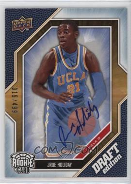 2009-10 Upper Deck Draft Edition - [Base] - Autograph Silver #55 - Jrue Holiday /499