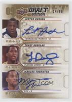 Lester Hudson, Toney Douglas, Marcus Thornton #/60