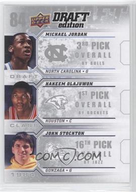 2009-10 Upper Deck Draft Edition - Draft Class #D-84 - Michael Jordan, Hakeem Olajuwon, John Stockton