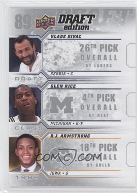 2009-10 Upper Deck Draft Edition - Draft Class #D-89 - Vlade Divac, Glen Rice, B.J. Armstrong