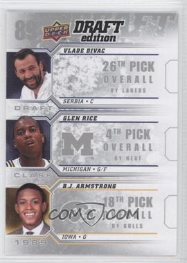 2009-10 Upper Deck Draft Edition - Draft Class #D-89 - Vlade Divac, Glen Rice, B.J. Armstrong