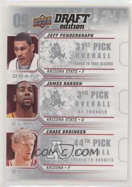 2009-10 Upper Deck Draft Edition - Draft Class #D-ARZ - Jeff Pendergraph, James Harden, Chase Budinger