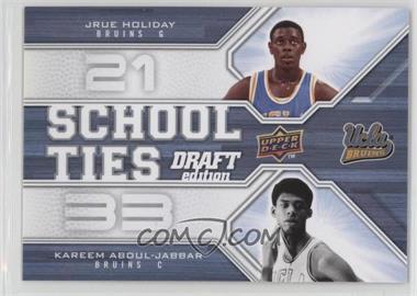 2009-10 Upper Deck Draft Edition - School Ties #ST-AH - Jrue Holiday, Kareem Abdul-Jabbar