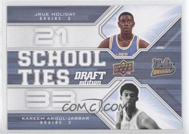 2009-10 Upper Deck Draft Edition - School Ties #ST-AH - Jrue Holiday, Kareem Abdul-Jabbar