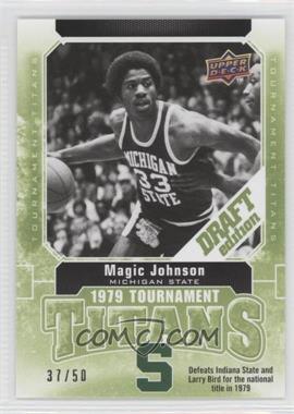 2009-10 Upper Deck Draft Edition - Tournament Titans - Green #TT-MJ - Magic Johnson /50